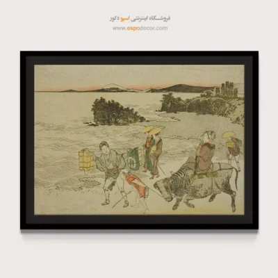 تابلو بوم برای هدیه - انوشیما – تابلو نقاشی هوکوسای - اسپو دکور