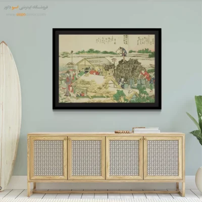 هدیه روز تولد - کتاب مصور پانورامیک (3) – تابلو نقاشی هوکوسای - اسپو دکور