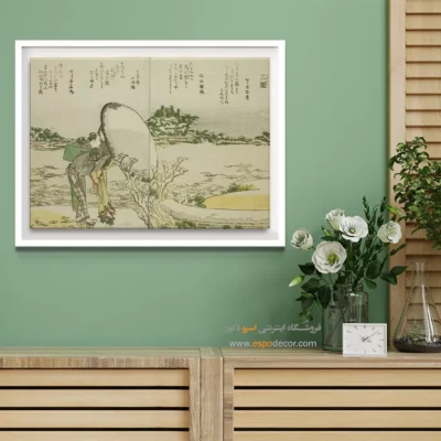 تابلو مقاوم در برابر نور - میمگوری – تابلو نقاشی هوکوسای - اسپو دکور