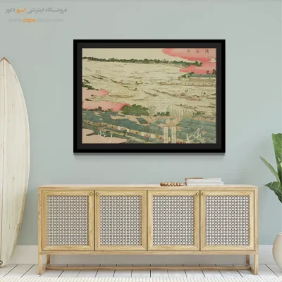 خرید تابلو زیبا و الهام‌بخش - جشن آساکوسا – تابلو نقاشی هوکوسای - اسپو دکور