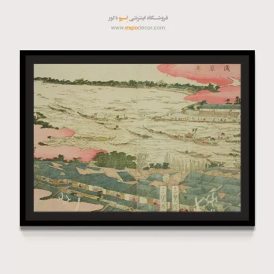 خرید تابلو زیبا و الهام‌بخش - جشن آساکوسا – تابلو نقاشی هوکوسای - اسپو دکور