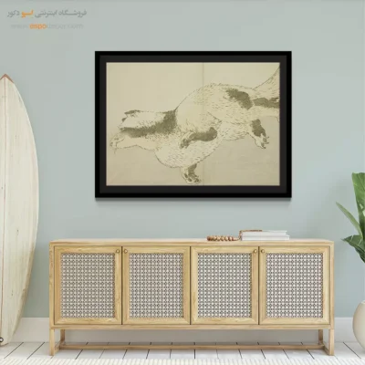 خرید تابلو هنری و دلنشین - روباه – تابلو نقاشی هوکوسای - اسپو دکور