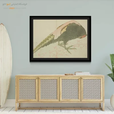 خرید تابلو نقاشی با احساس - قرقاول نر – تابلو نقاشی هوکوسای - اسپو دکور