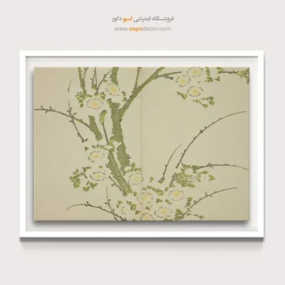 خرید تابلو حس نوستالژی - گلها – تابلو نقاشی هوکوسای - اسپو دکور