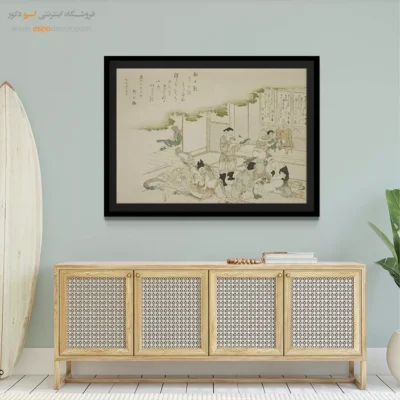 نقاشی کلاسیک - هفت خدای خوش شانس – تابلو نقاشی هوکوسای - اسپو دکور