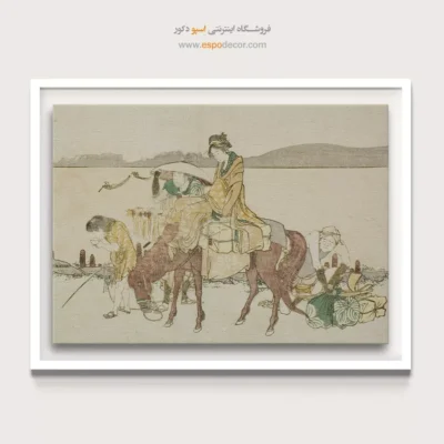 شاهکارهای نقاشی جهان - چایخانه مسافران – تابلو نقاشی هوکوسای - اسپو دکور