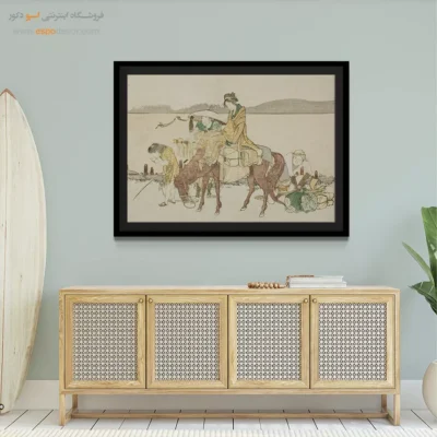 شاهکارهای نقاشی جهان - چایخانه مسافران – تابلو نقاشی هوکوسای - اسپو دکور