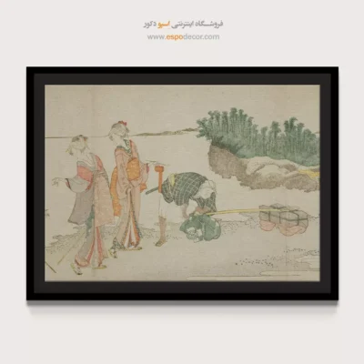 خرید تابلو برای دفتر - بازدید از انوشیما – تابلو نقاشی هوکوسای - اسپو دکور