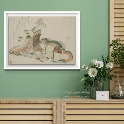 تابلو برای هتل - یوشیوارا در ادو – تابلو نقاشی هوکوسای - اسپو دکور