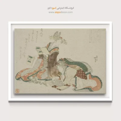 تابلو برای هتل - یوشیوارا در ادو – تابلو نقاشی هوکوسای - اسپو دکور