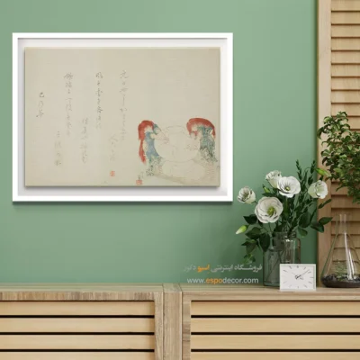 تابلو خاص و کمیاب - ساخت موچی – تابلو نقاشی هوکوسای - اسپو دکور