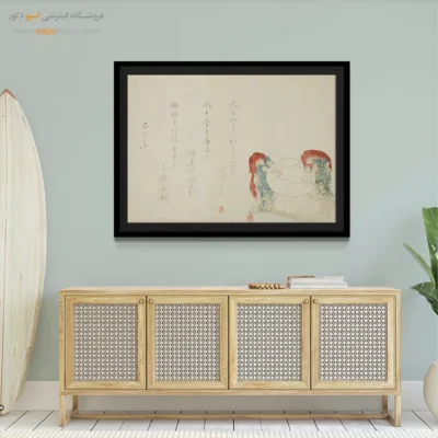 تابلو خاص و کمیاب - ساخت موچی – تابلو نقاشی هوکوسای - اسپو دکور