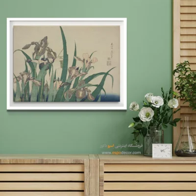 دکوراسیون هنری مقرون‌به‌صرفه - زنبق و ملخ – تابلو نقاشی هوکوسای - اسپو دکور