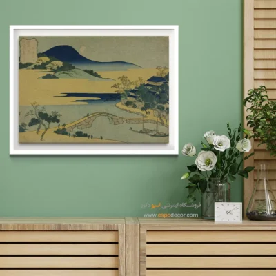 کیفیت هنری بالا - ماه عصر در ایزومیزاکی – تابلو نقاشی هوکوسای - اسپو دکور