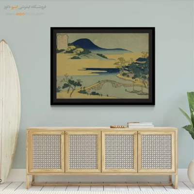 کیفیت هنری بالا - ماه عصر در ایزومیزاکی – تابلو نقاشی هوکوسای - اسپو دکور