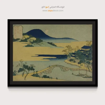کیفیت هنری بالا - ماه عصر در ایزومیزاکی – تابلو نقاشی هوکوسای - اسپو دکور