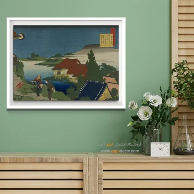 بوم با قاب چوبی - ستاره رستاخیز – تابلو نقاشی هوکوسای - اسپو دکور