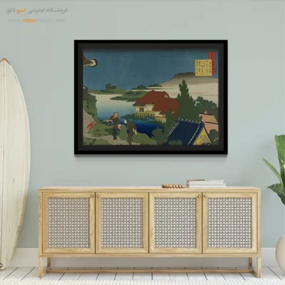 بوم با قاب چوبی - ستاره رستاخیز – تابلو نقاشی هوکوسای - اسپو دکور