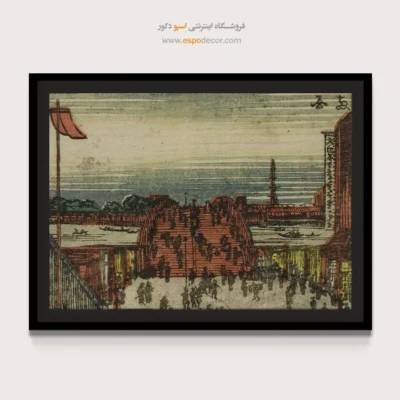 سفارش تابلو بوم خاص - پل ریوگوکو – تابلو نقاشی هوکوسای - اسپو دکور