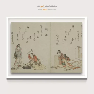 فروش عمده تابلو - کتاب تصویری صنعتگر – تابلو نقاشی هوکوسای - اسپو دکور