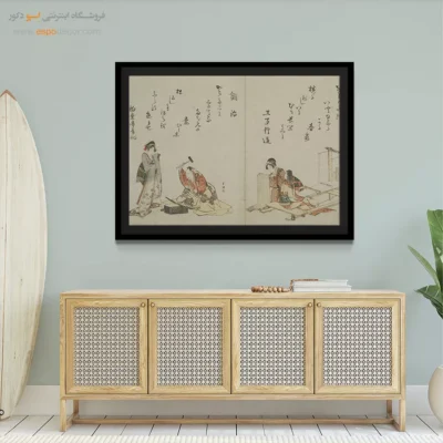 فروش عمده تابلو - کتاب تصویری صنعتگر – تابلو نقاشی هوکوسای - اسپو دکور