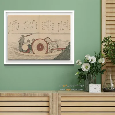 تابلو بوم اورجینال - پرندگان پایتخت – تابلو نقاشی هوکوسای - اسپو دکور