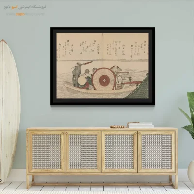 تابلو بوم اورجینال - پرندگان پایتخت – تابلو نقاشی هوکوسای - اسپو دکور