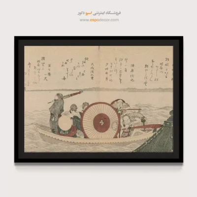 تابلو بوم اورجینال - پرندگان پایتخت – تابلو نقاشی هوکوسای - اسپو دکور