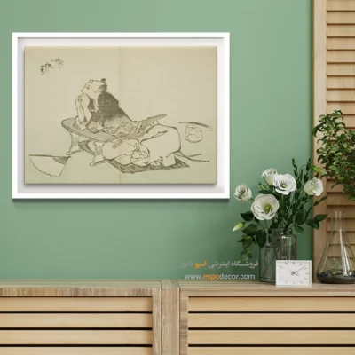 انتخاب طراحان حرفه‌ای - تماشای یک جفت پروانه – تابلو نقاشی هوکوسای - اسپو دکور