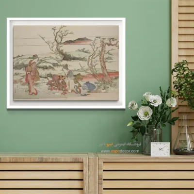 نقاشی‌های سنتی شرق - کوه فوجی در بهار – تابلو نقاشی هوکوسای - اسپو دکور