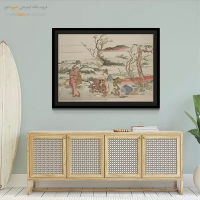 نقاشی‌های سنتی شرق - کوه فوجی در بهار – تابلو نقاشی هوکوسای - اسپو دکور