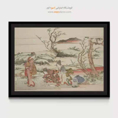 نقاشی‌های سنتی شرق - کوه فوجی در بهار – تابلو نقاشی هوکوسای - اسپو دکور