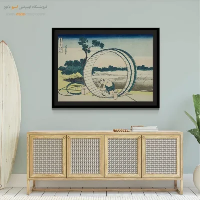 احساس آرامش در هنر - کارکنان فوجیمیگاهارا – تابلو نقاشی هوکوسای - اسپو دکور