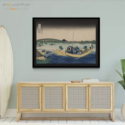 خرید  اینترنتی تابلو بوم - گرگ و میش بر فراز فوجی – تابلو نقاشی هوکوسای - اسپو دکور