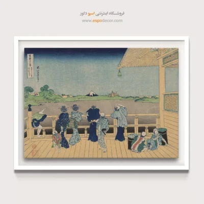 خرید تابلو دیواری - تالار سازایی – تابلو نقاشی هوکوسای - اسپو دکور