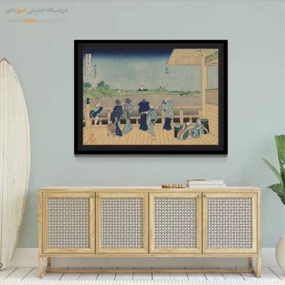 خرید تابلو دیواری - تالار سازایی – تابلو نقاشی هوکوسای - اسپو دکور