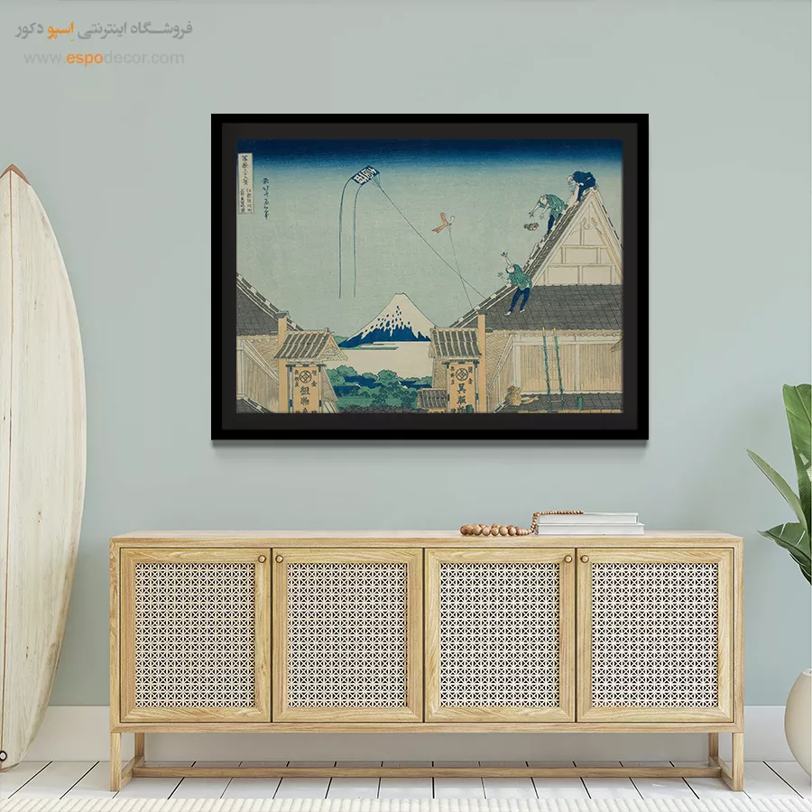 خرید تابلو دکوراتیو - کارمند فروشگاه تی میتسویی – تابلو نقاشی هوکوسای - اسپو دکور