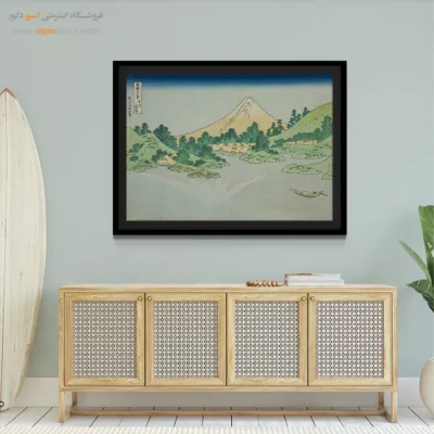 خرید تابلو رنگ روغن - سطح آب در میساکا – تابلو نقاشی هوکوسای - اسپو دکور