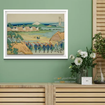خرید تابلو مناسب برای منزل - محله تفریحی کوه فوجی – تابلو نقاشی هوکوسای - اسپو دکور