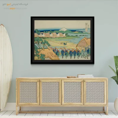 خرید تابلو مناسب برای منزل - محله تفریحی کوه فوجی – تابلو نقاشی هوکوسای - اسپو دکور