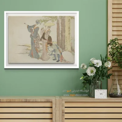 خرید تابلو برای رستوران - مسافران – تابلو نقاشی هوکوسای - اسپو دکور