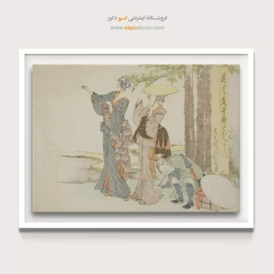 خرید تابلو برای رستوران - مسافران – تابلو نقاشی هوکوسای - اسپو دکور