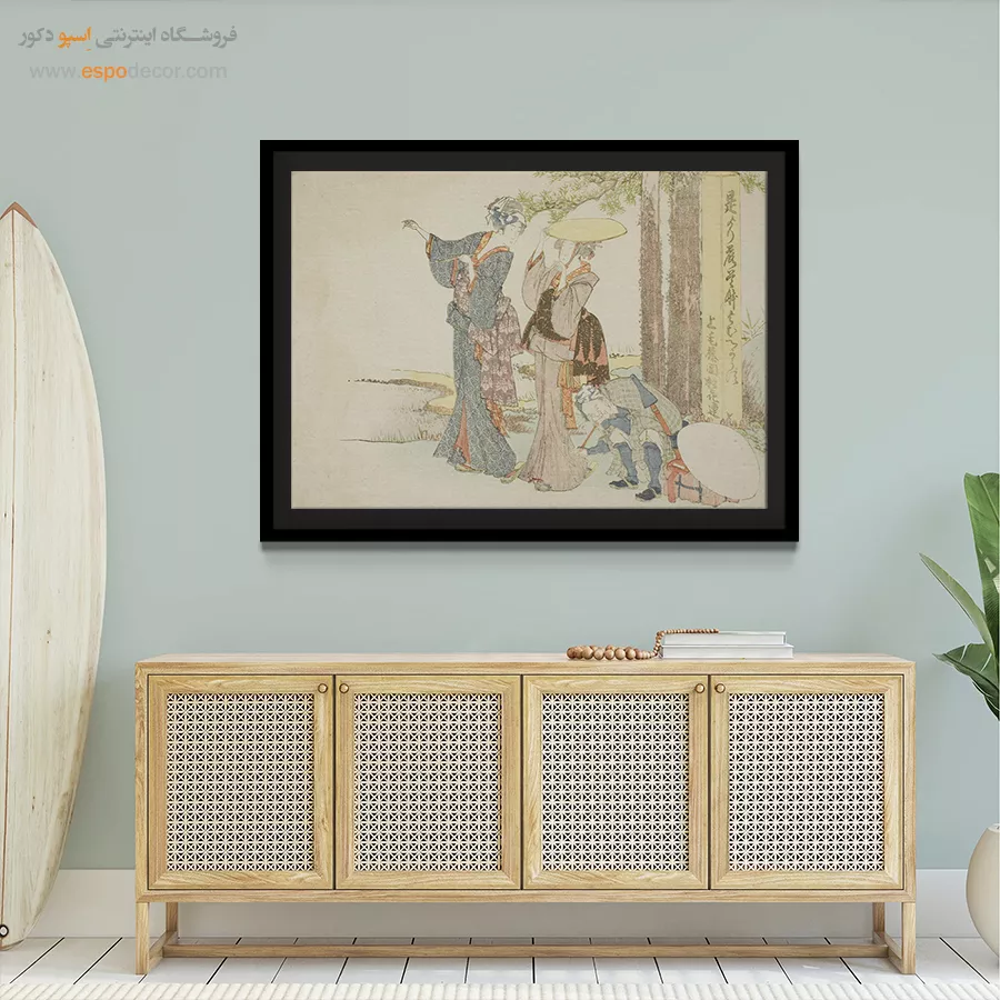 خرید تابلو برای رستوران - مسافران – تابلو نقاشی هوکوسای - اسپو دکور