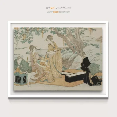 فروش تابلو بوم - مهمانی پیک نیک – تابلو نقاشی هوکوسای - اسپو دکور