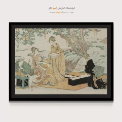 فروش تابلو بوم - مهمانی پیک نیک – تابلو نقاشی هوکوسای - اسپو دکور