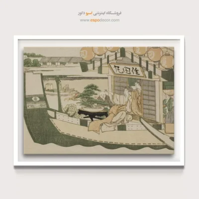 فروشگاه آنلاین تابلو - قایق سواری در رودخانه – تابلو نقاشی هوکوسای - اسپو دکور