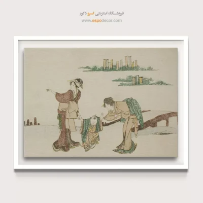 سفارش تابلو هنری - پسری که بادبادک را رها می کند – تابلو نقاشی هوکوسای - اسپو دکور