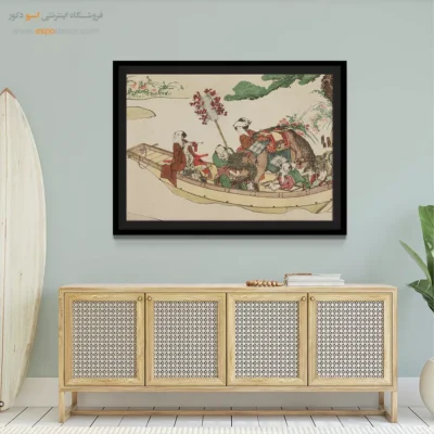 خرید تابلو بوم با ارسال رایگان - قایق فری – تابلو نقاشی هوکوسای - اسپو دکور