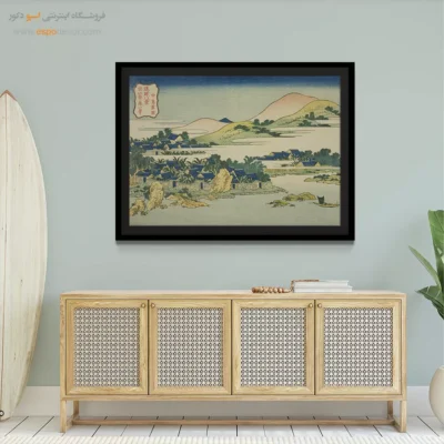 تابلو با رنگ‌های زنده - باغ موز در ناکاشیما – تابلو نقاشی هوکوسای - اسپو دکور