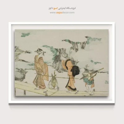 تابلو بوم با ماندگاری طولانی - روی پل عابر پیاده – تابلو نقاشی هوکوسای - اسپو دکور